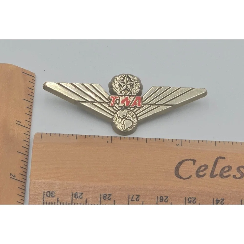 Pilot Wing Pin Trans World Airlines Badge - Gift Boxed